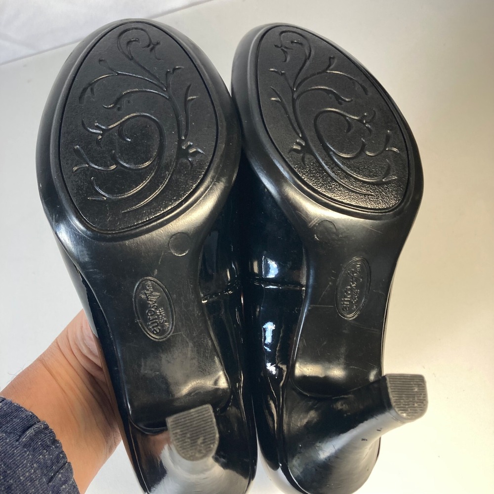 Eurosoft Sofft Anabelle Patent Leather Pumps Chunky Career Comfort Heels Women 9 - Picture 6 of 10
